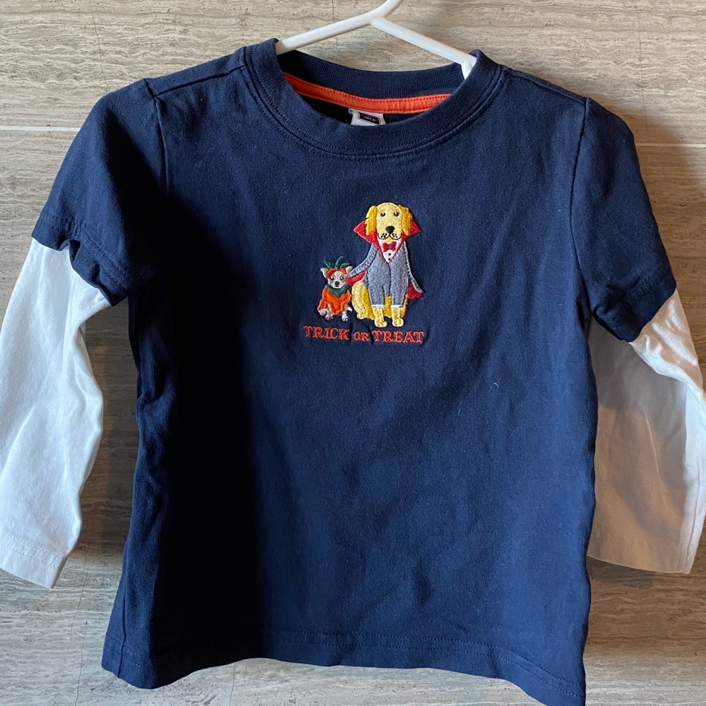 Halloween with dogs long-sleeve shirt 18-24mo
